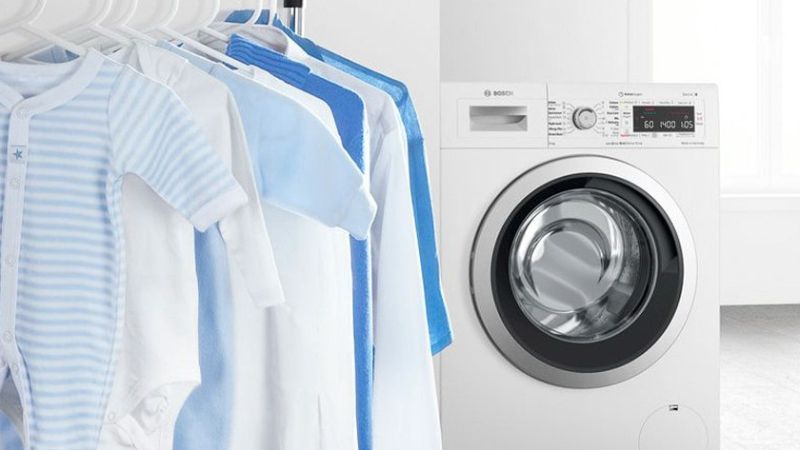 Quần áo mau khô với máy giặt Bosch