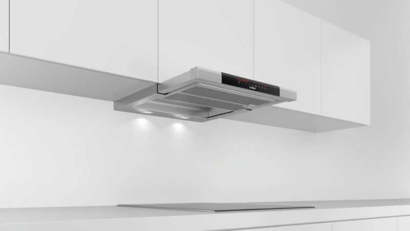 Máy hút mùi Bosch âm tủ nhỏ gọn, sang trọng