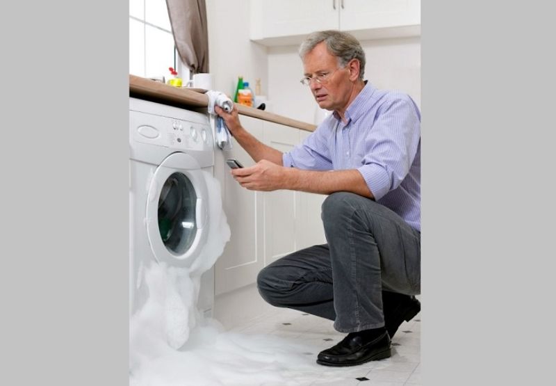 lỗi máy giặt bị trào bọt