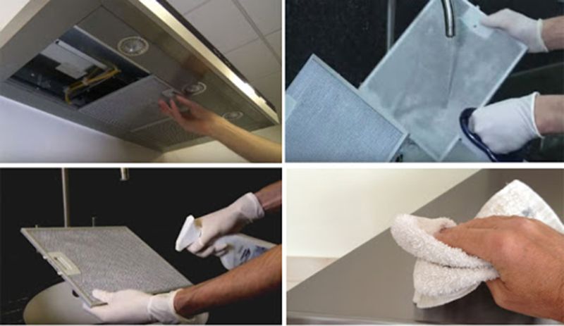 Vệ sinh máy hút mùi bếp đúng cách