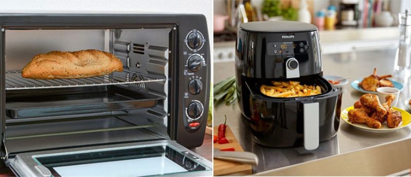 Nên mua lò nướng hay nồi chiên không dầu nấu ăn thơm ngon